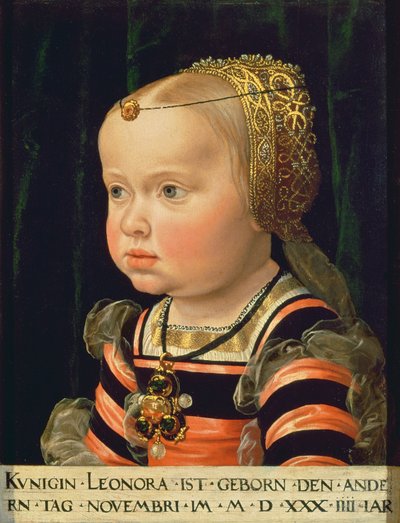 Archduchess Eleanor of Mantua, aged two by Jakob Seisenegger